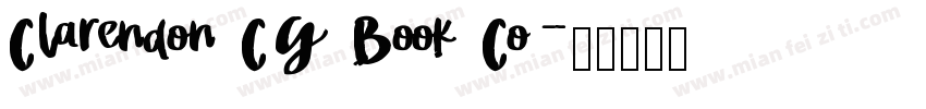 Clarendon CG Book Co字体转换